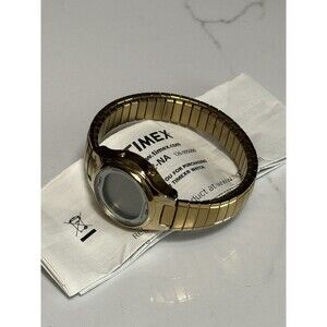 Timex Classic Digital Gold Watch INDIGLO Expandable Band Vintage W-192-NA Retro